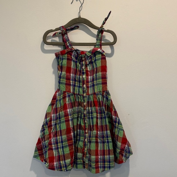 Ralph Lauren Kids Plaid Dress - Red, Green, and Blue - Picture 1 of 3